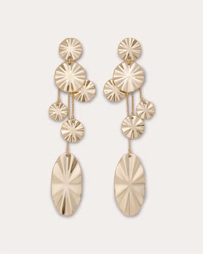 Ramy Brook Eleonora Molten Disk Earrings In Gold