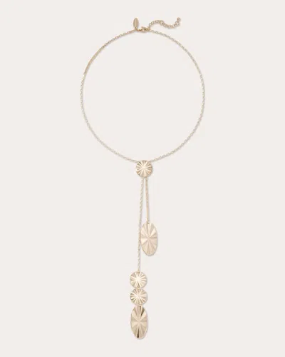 Ramy Brook Eleonora Molten Lariat Necklace In Gold