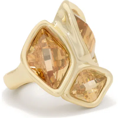 Ramy Brook Elina Cubic Zirconia Statement Ring In Gold