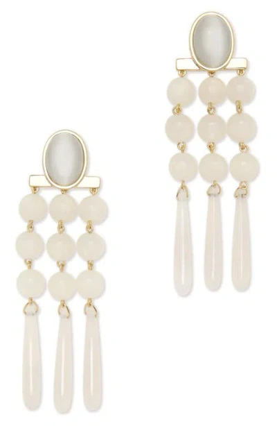 Ramy Brook Elisa Agate Chandelier Earrings In Gold