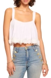 RAMY BROOK ELIZABETH FLORAL LACE APPLIQUÉ TOP