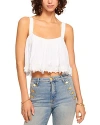 Ramy Brook Elizabeth Embellished Crop Top In Ivory