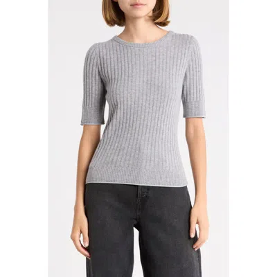 Ramy Brook Elliot Cashmere Sweater In Heather Grey