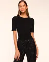 Ramy Brook Elliot Cashmere T-shirt In Black