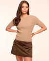 Ramy Brook Elliot Cashmere Sweater In Oatmeal In Brown