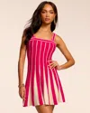 Ramy Brook Eloise Sleeveless Knit Mini Dress In Pink Stripe