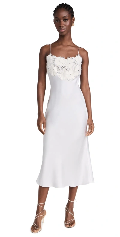 Ramy Brook Elora Gown Ivory Floral Embellished