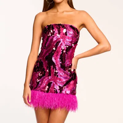 Ramy Brook Elsie Sequin Dress In Magenta