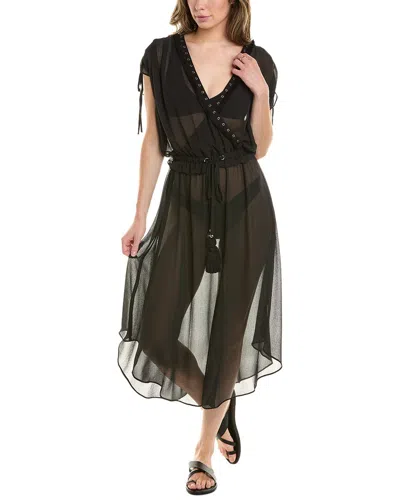 Ramy Brook Embellished Merritt Cover-up Dress In Black