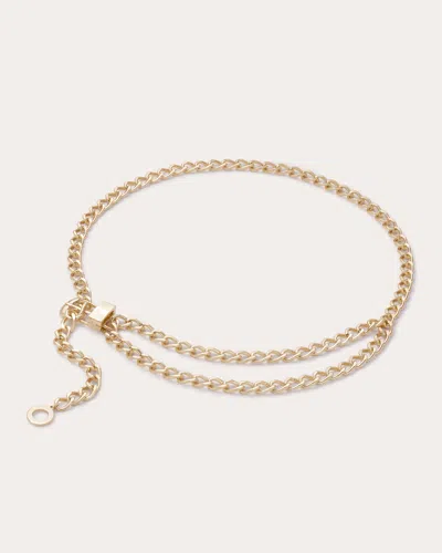 Ramy Brook Emelia Buckle Chain Belt In Gold