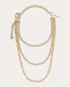Ramy Brook Emelia Layered Buckle Necklace In Gold