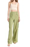 Ramy Brook Emil High Waist Wide Leg Pants In Green