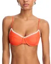 Ramy Brook Emmeline Underwire Contrast Edge Bikini Top