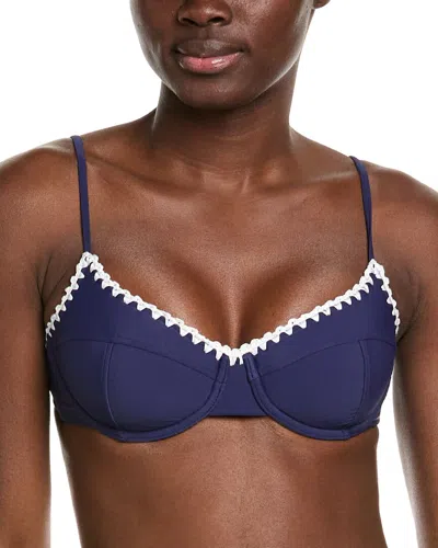 Ramy Brook Emmeline Bikini Top In Blue