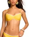 Ramy Brook Emmeline Underwire Bikini Top In Lemon Drop
