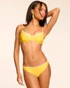 Ramy Brook Emmeline Underwire Bikini Top In Lemon Crochet