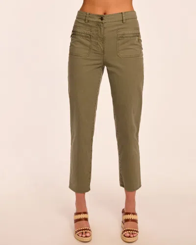 Ramy Brook Emmy Canvas Ankle Length Pant In Green