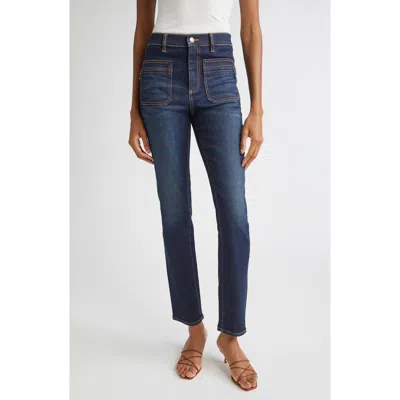 Ramy Brook Emmy Patch Pocket Jeans In Blue