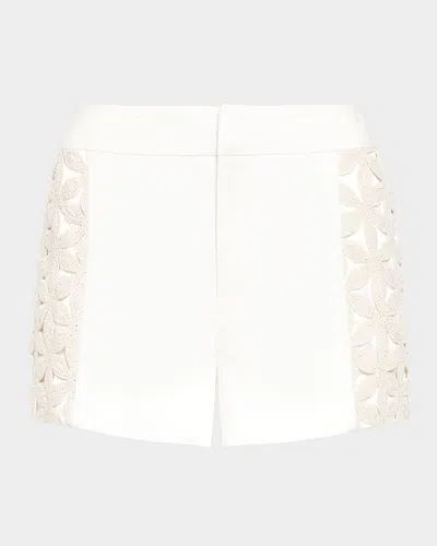 RAMY BROOK ERICA FLORAL CROCHET SHORTS