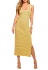 Ramy Brook Everest Stripe Dress In Lemon Drop In Yellow