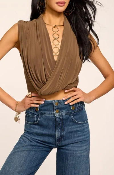 Ramy Brook Evie Crossover Tank In Brown