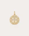 Ramy Brook Evil Eye Medallion Charm In Multi
