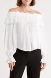 Ramy Brook Fannie Off The Shoulder Top In White