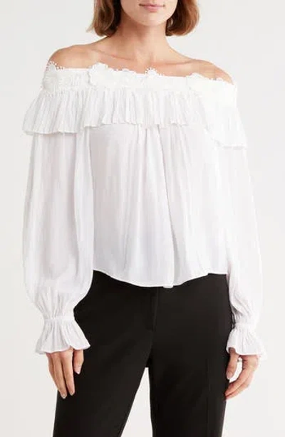 Ramy Brook Fannie Off The Shoulder Top In White
