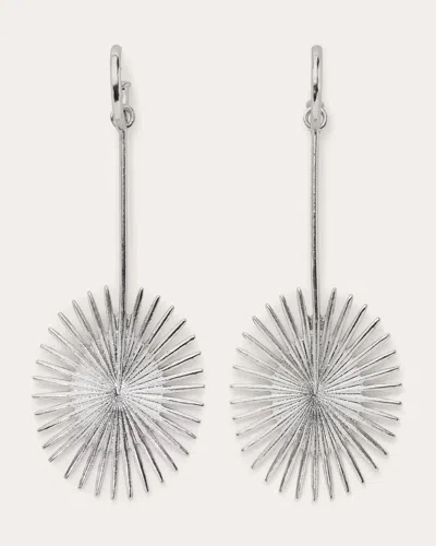 Ramy Brook Fayette Fan Earrings In Silver