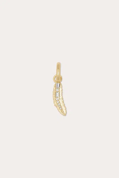 Ramy Brook Feather Charm In Gold