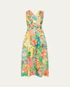 Ramy Brook Felicity Midi Dress In Garden Print