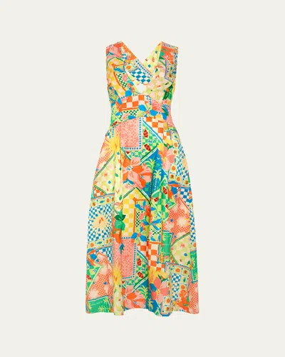 Ramy Brook Felicity Midi Dress In Garden Print