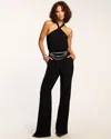 Ramy Brook Femi Jersey Halter Neck Jumpsuit In Black