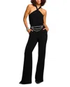 Ramy Brook Femi Jersey Halter Neck Jumpsuit In Black