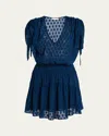 Ramy Brook Fernanda Mini Dress In Blue