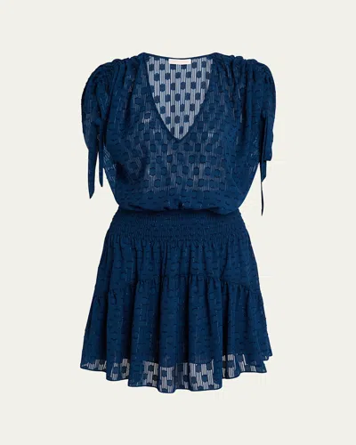 Ramy Brook Fernanda Mini Dress In Blue