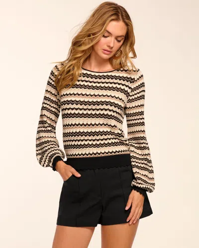 Ramy Brook Fiora Long Sleeve Sweater In Multi