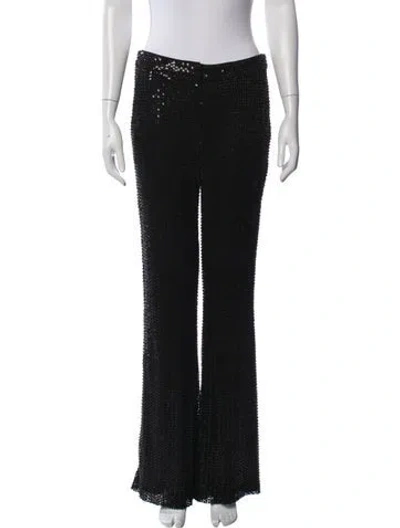 Pre-owned Ramy Brook Flared Pants In Black