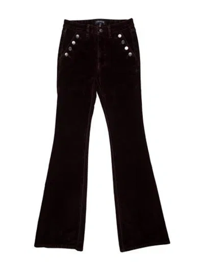 Pre-owned Ramy Brook Flared Pants In Burgundy