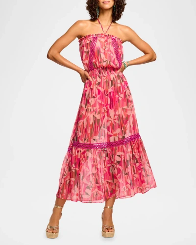 Ramy Brook Floral Miranda Dress In Pink Floral