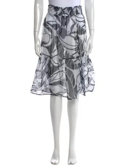 Pre-owned Ramy Brook Floral Print Knee-length Skirt In Multi