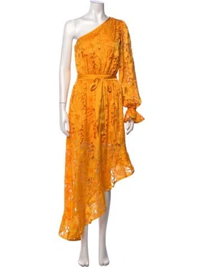 Pre-owned Ramy Brook Floral Print Midi Length Dress W/ Tags In Multi
