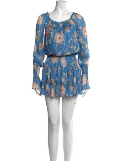 Pre-owned Ramy Brook Floral Print Mini Dress