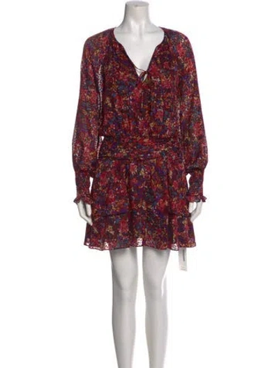 Pre-owned Ramy Brook Floral Print Mini Dress