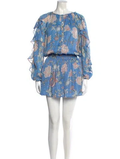 Pre-owned Ramy Brook Floral Print Mini Dress