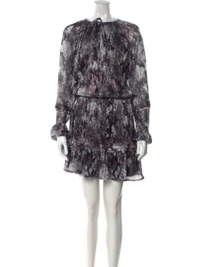 Pre-owned Ramy Brook Floral Print Mini Dress W/ Tags In Multi