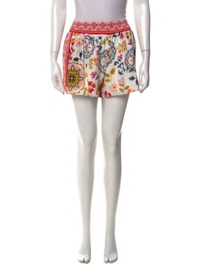 Pre-owned Ramy Brook Floral Print Mini Shorts In Pink