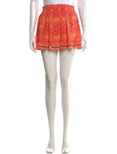 Pre-owned Ramy Brook Floral Print Mini Skirt In Multi
