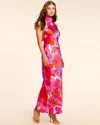 Ramy Brook Tatiana Floral-print Halter Column Gown