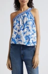 RAMY BROOK FLORENCE PRINT ONE-SHOULDER TOP